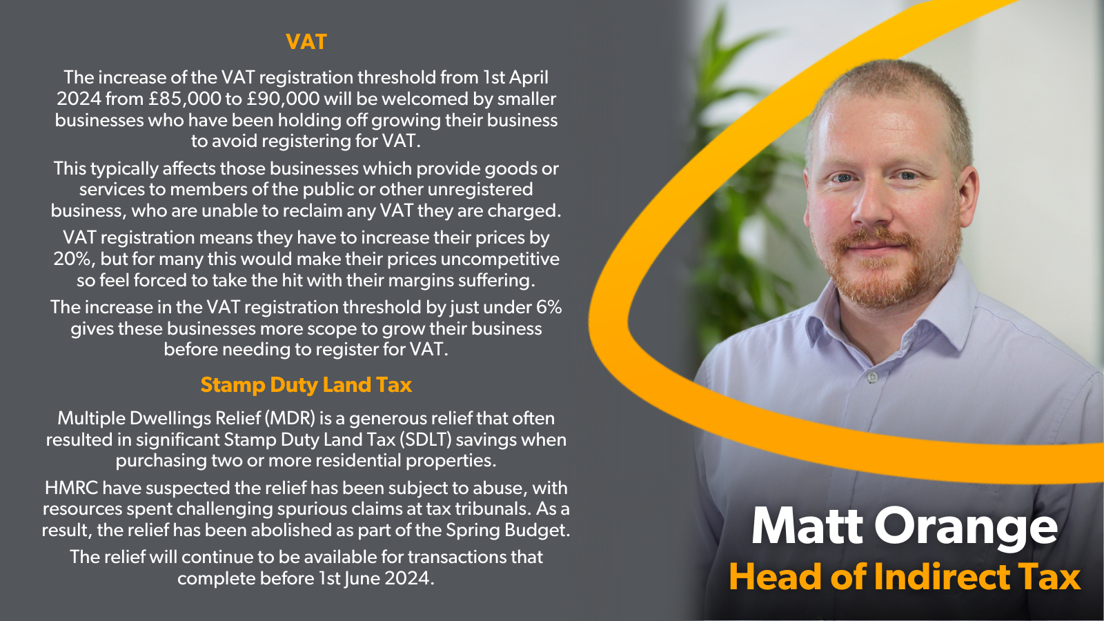 Spring Budget 2024 Expert Comments - Matt Orange